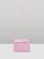 Lilac Solid Small Structured Shoulder Bag