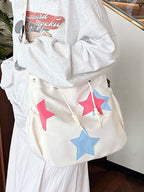 Applique Detail Oversized Shopper Bag