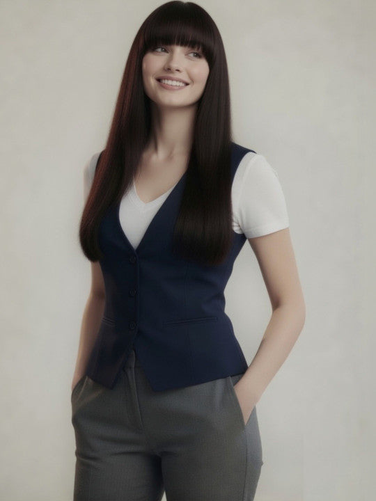 V-Neck Sleeveless Slim Fit Vest
