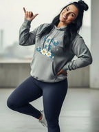 Women Printed Hooded Sweatshirt