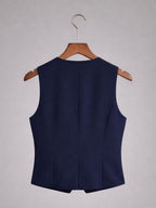 V-Neck Sleeveless Slim Fit Waistcoat