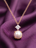 Brass Rose Gold-Plated Necklace