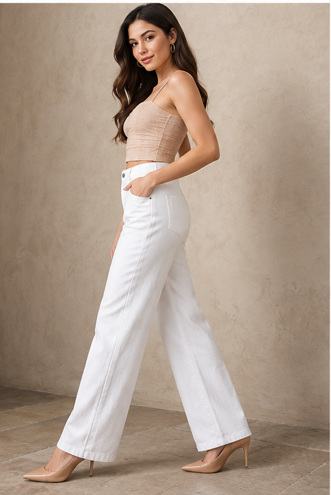 Women Flared Coloured Stretchable Jeans