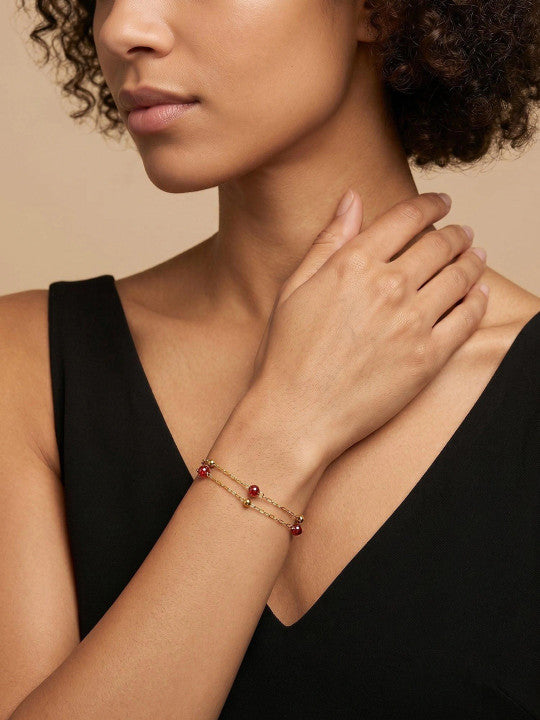 Women Gold-Plated Multistrand Bracelet