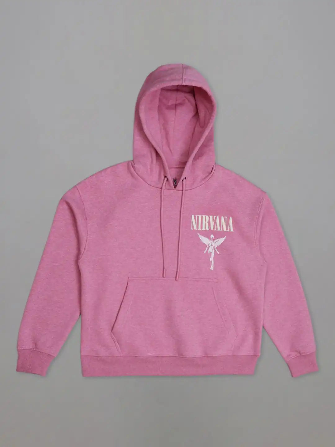 Women Nirvana Printed Relaxed Fit Hoodie