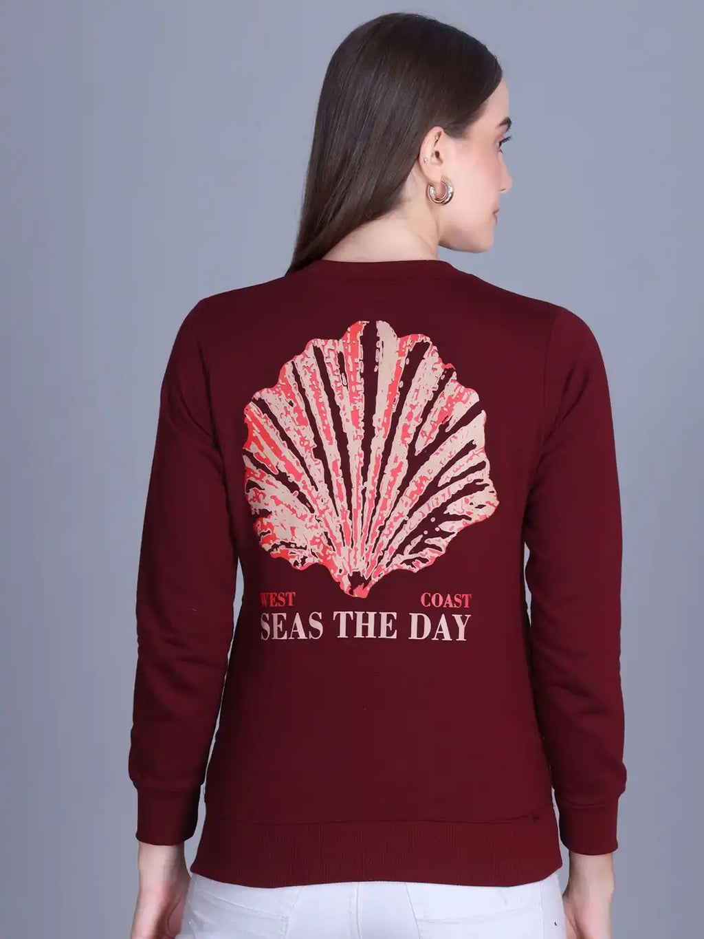 Women Graphic Printed Pullover Sweatshirt