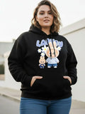 Women Printed Hooded Sweatshirt