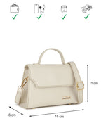 Solid Mini Cloud Dancer Satchel Bag