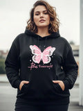 Women Printed Hooded Sweatshirt
