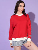 Women Colourblocked Sweatshirt
