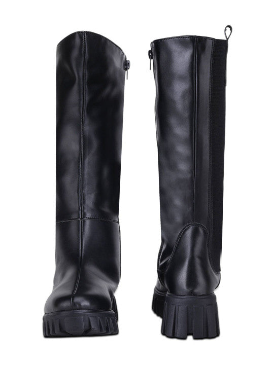 Women Round Toe Zip Winter Boots