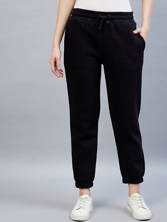 Black Cotton Joggers