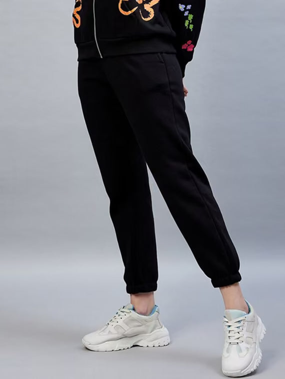 Black Cotton Joggers
