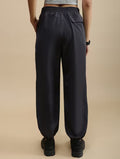 Women Solid Mid Rise Relaxed Fit Jogger