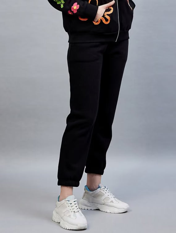 Black Cotton Joggers