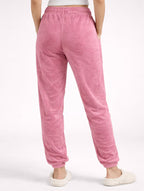 Women Solid Mid Rise Jogger